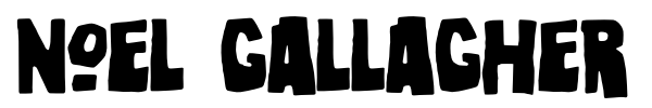 Noel Gallagher font preview